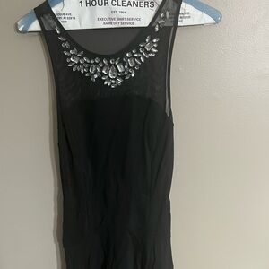 Size 2 express black mesh dress